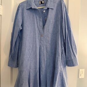 Tuckernuck Light Blue Chambray Shirt Dress